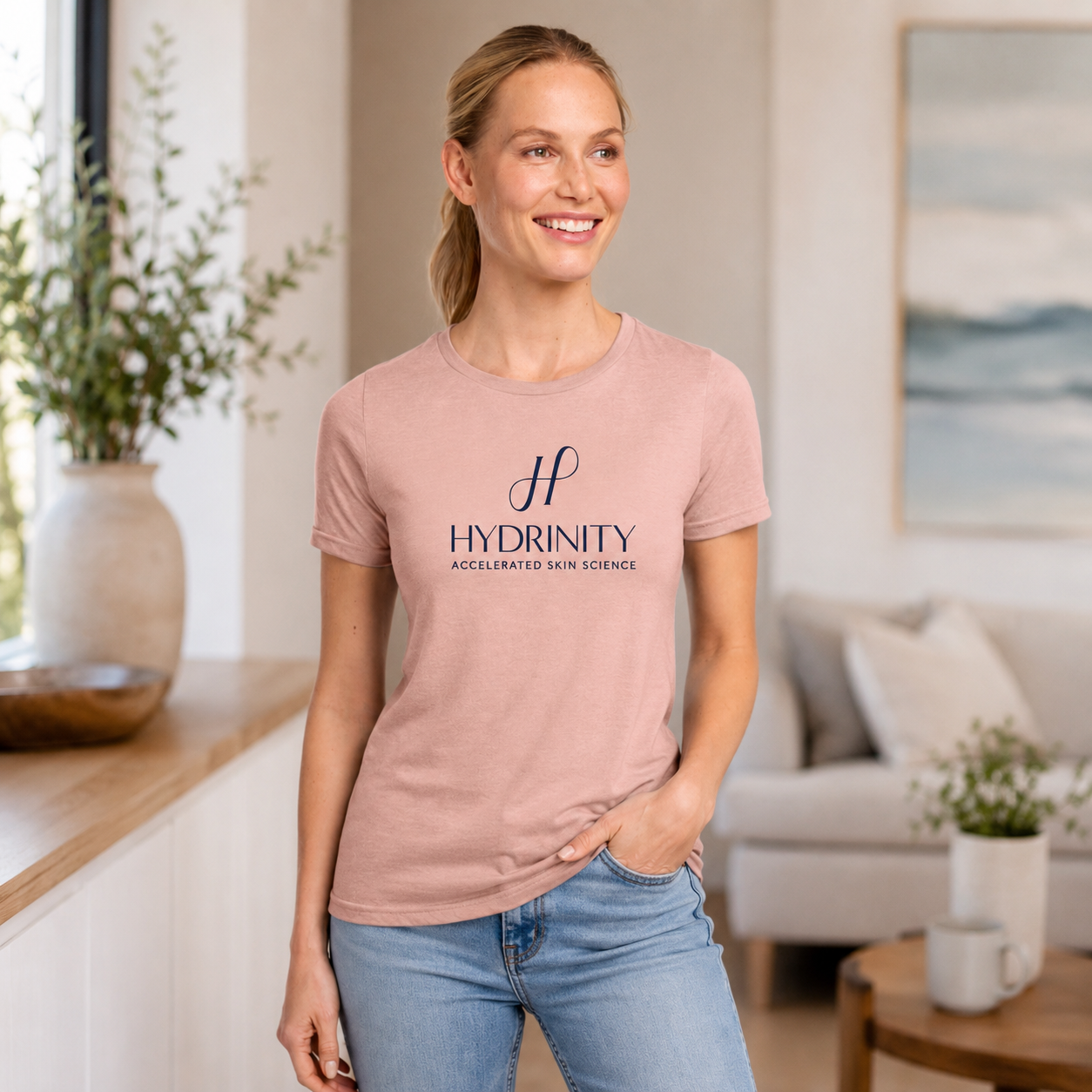 Hydrinity® Women's Signature Softstyle Tee – Exclusive Dusty Rose Edition