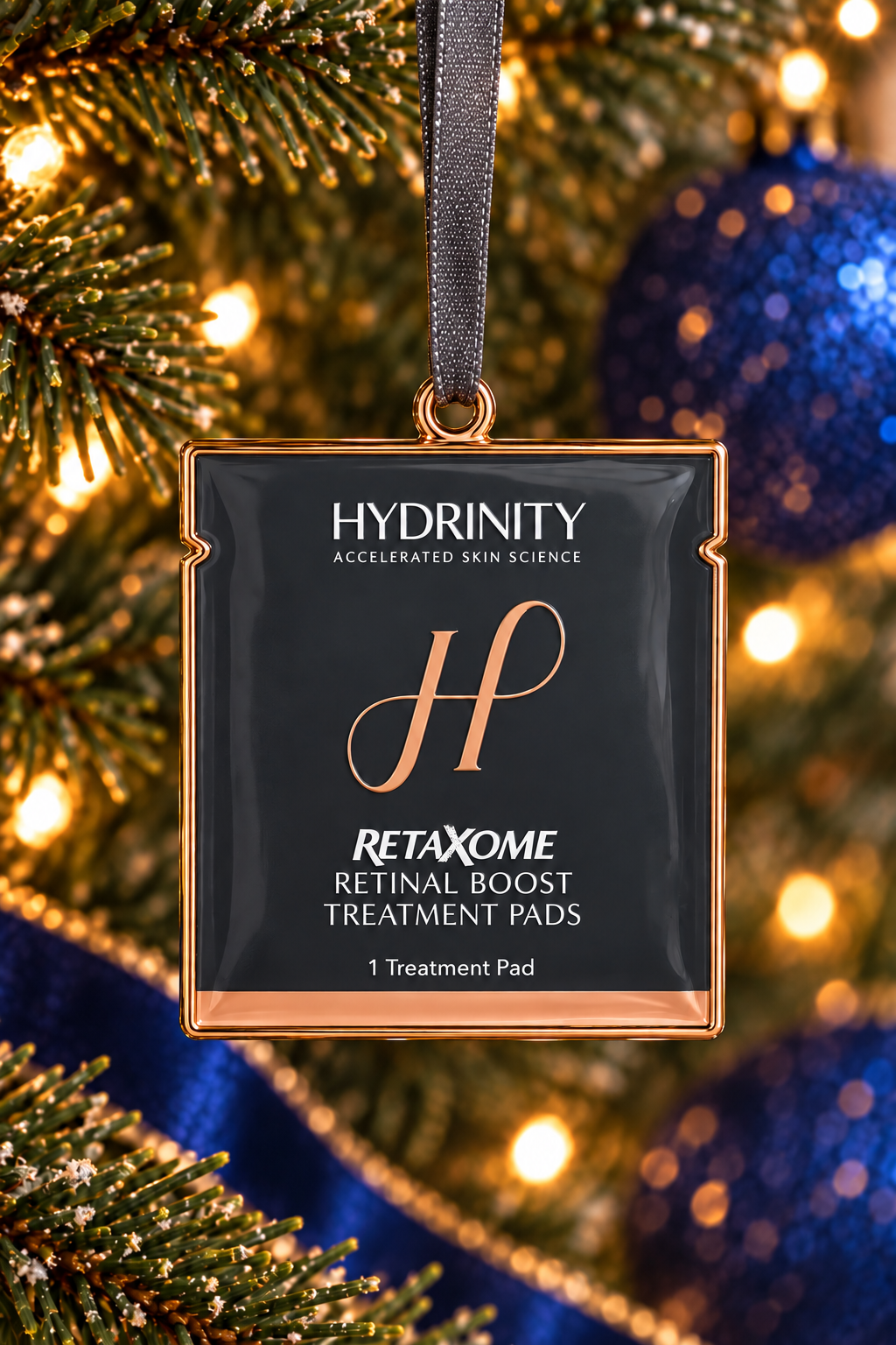 Hydrinity RETAXOME Retinal Boost Treatment Pads Holiday Ornament